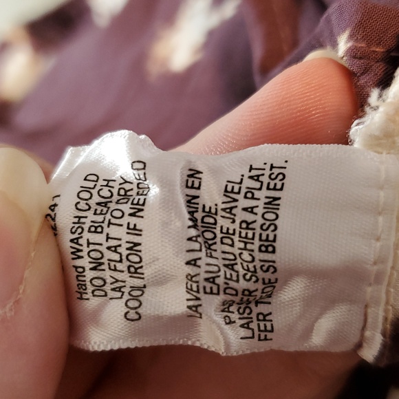 Young Fabulous & Broke Plum and Cream Faux Wrap Dress Size M NWT - Picture 14 of 14